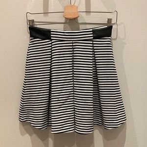 Club Monaco - blue and white stripe skirt